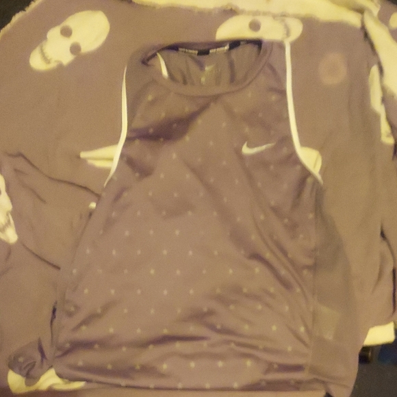 2 Tone Grey Mesh Sides Nike Running Tank. Sz Med - Picture 1 of 4